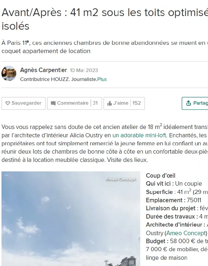 Houzz – Avant/Après : 41 m2 sous les toits optimisés et isolés