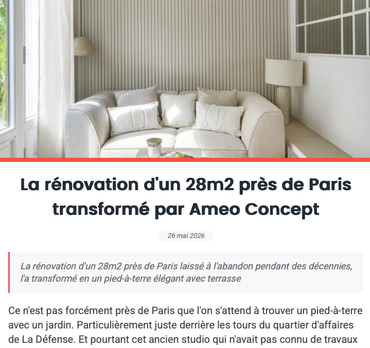 Planète Deco – La rénovation d&rsquo;un 28m2