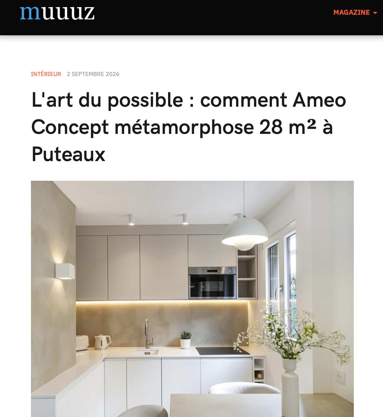 Muuuz – L&rsquo;art du possible : Comment Ameo Concept métamorphose 28 m2